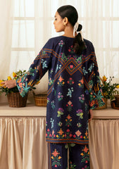 Lawn - Sahar - Selene Premium - 2 Pcs - STP25#03 - MIDNIGHT GARDEN