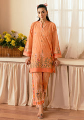 Lawn - Sahar - Selene Premium - 2 Pcs - STP25#02 - PEACH PETALS