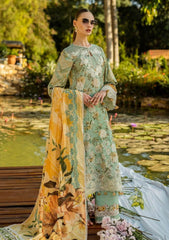 Lawn - Elaf Premium - Print Chikankari 25 - ELK-06A PISTACHIO DREAMS