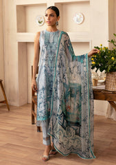 Lawn - Sahar - Selene Premium - 3 Pcs - SSP#12 - SILVER MIST