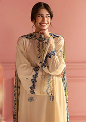 Lawn - Cross Stitch - Unstitched Premium 25 - BLUE ALLURE