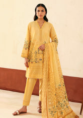 Lawn - Sahar - Selene Premium - 3 Pcs - SSP#08 - GOLDEN TRELLIS