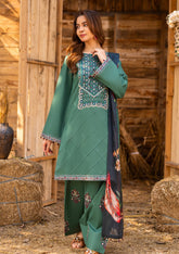 Lawn - Rubaaiyat - Luxe Attire 25 - D#03 - KALE GREEN