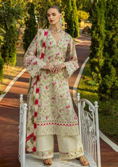 Lawn - Elaf Premium - Print Chikankari 25 - ELK-02B SWEET GREENS