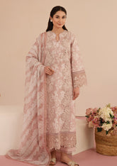 Lawn - Afrozeh - Floral Charm - AFC25#08 - Myrtle