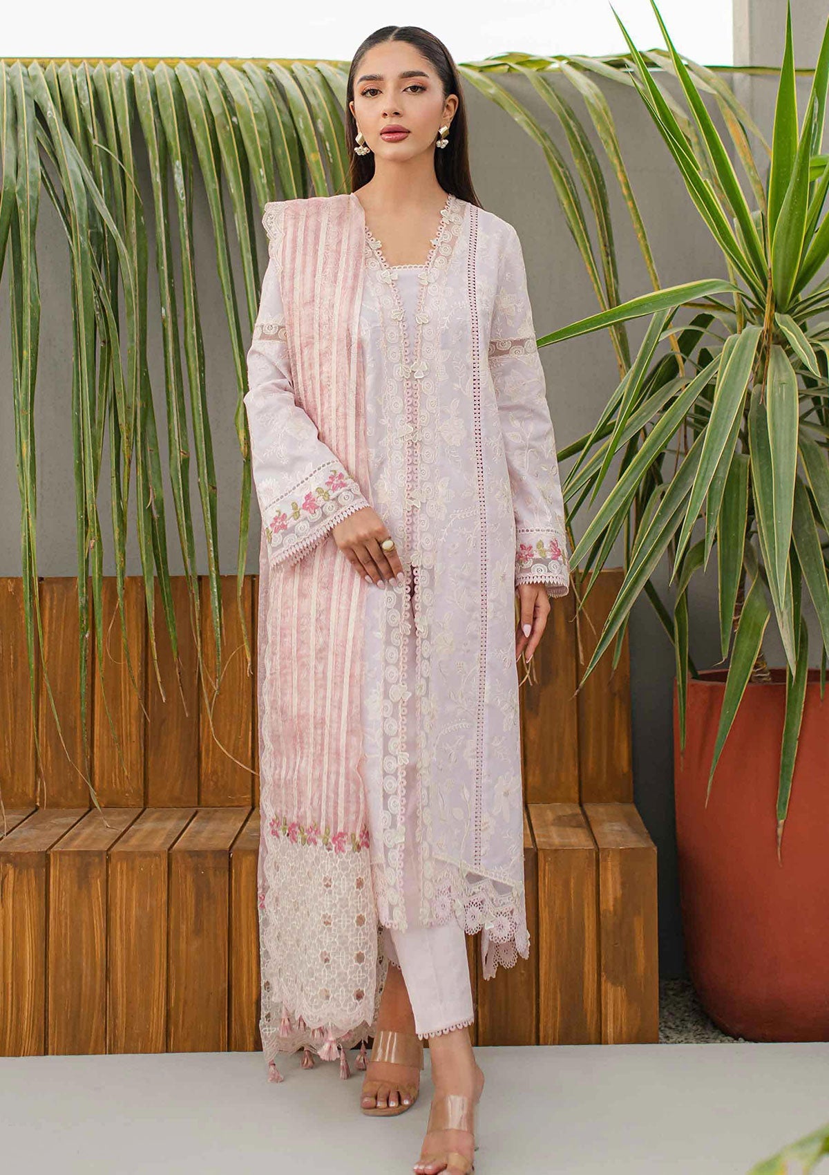 Lawn Collection - Qalamkar - Qline - JK24#11 - Nieve