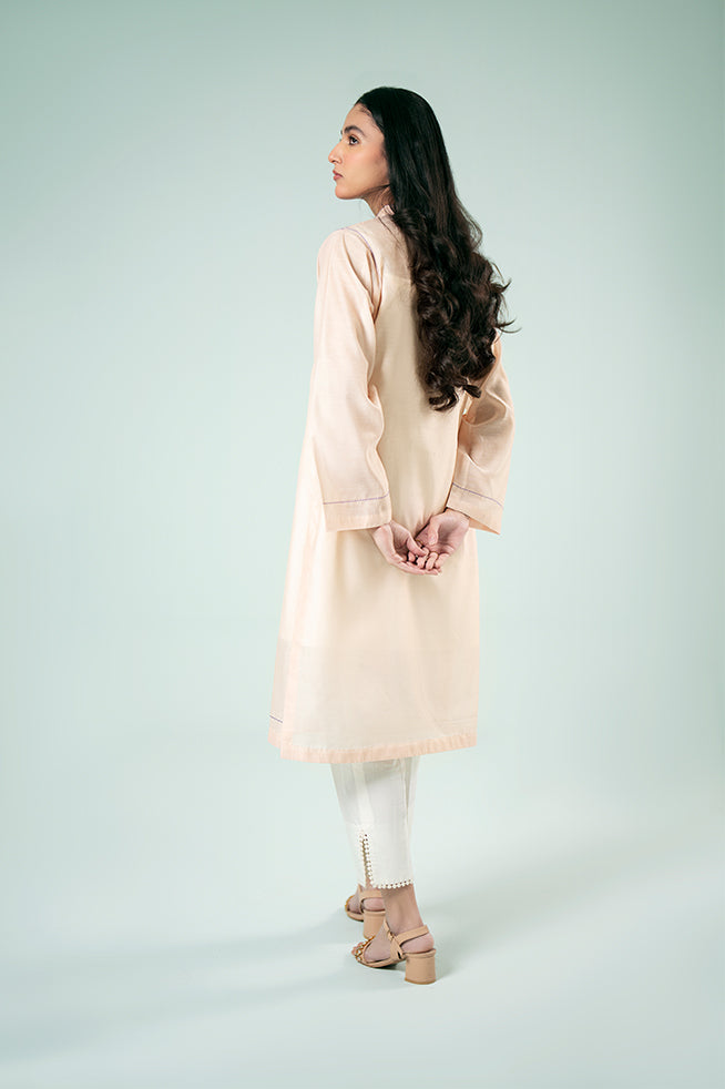 Pret Collection - Fozia Khalid - Basics Vol 3 - Peach Blossom Kurta