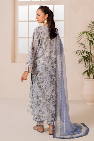 EMBROIDERED PRINTED LAWN UF-715