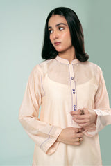 Pret Collection - Fozia Khalid - Basics Vol 3 - Peach Blossom Kurta