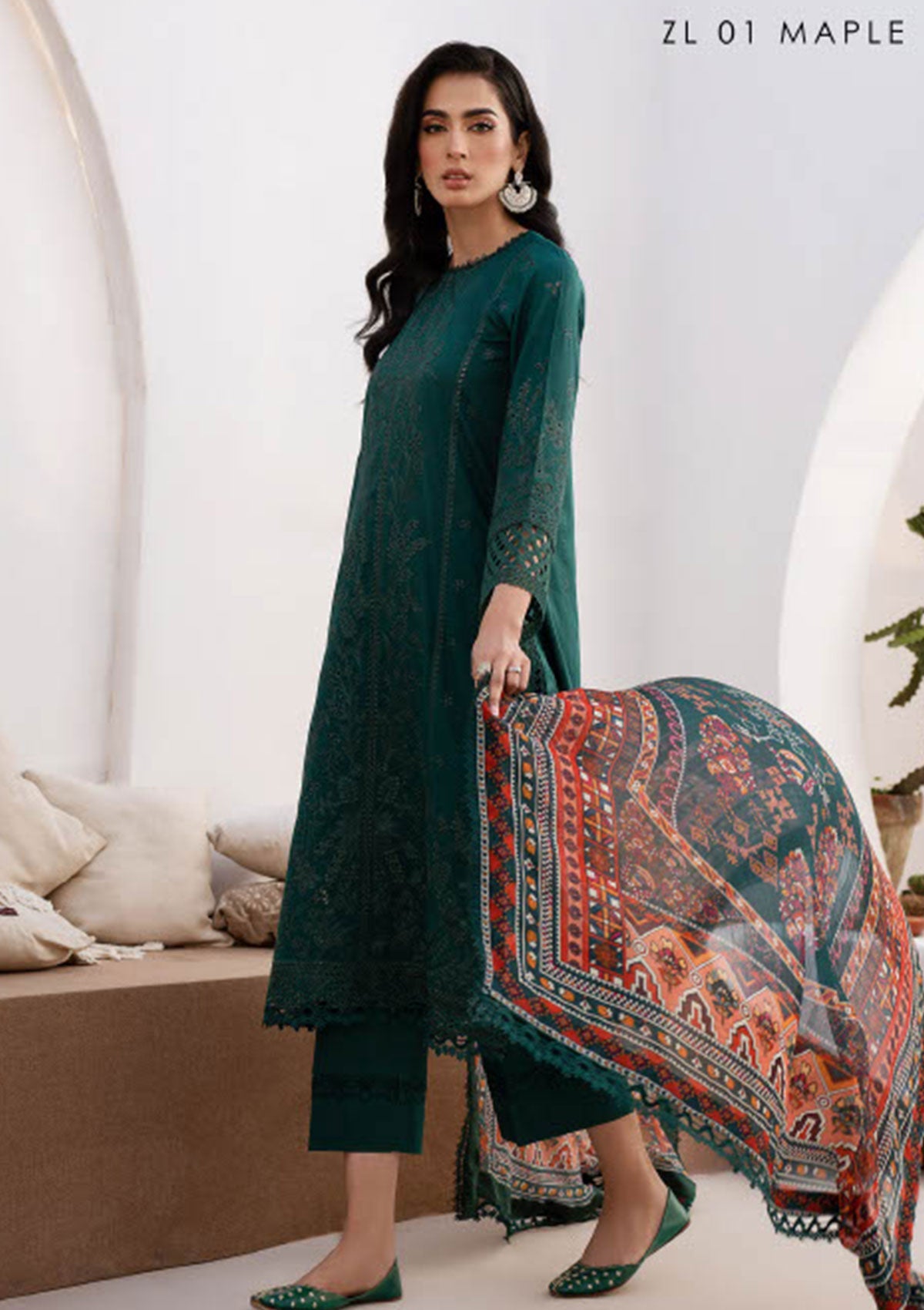 Lawn Collection - Zarif - Eid Lawn - ZEL24#01 - MAPLE