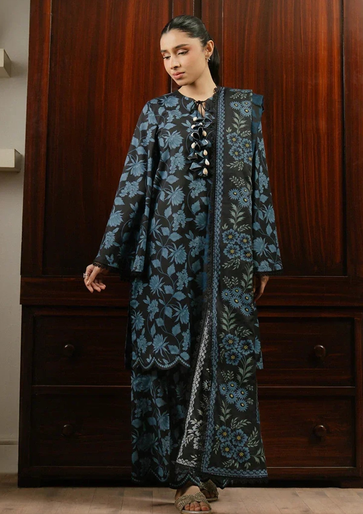 Lawn - Cross Stitch - Daily Wear - CSD25#01 - Blue Wave