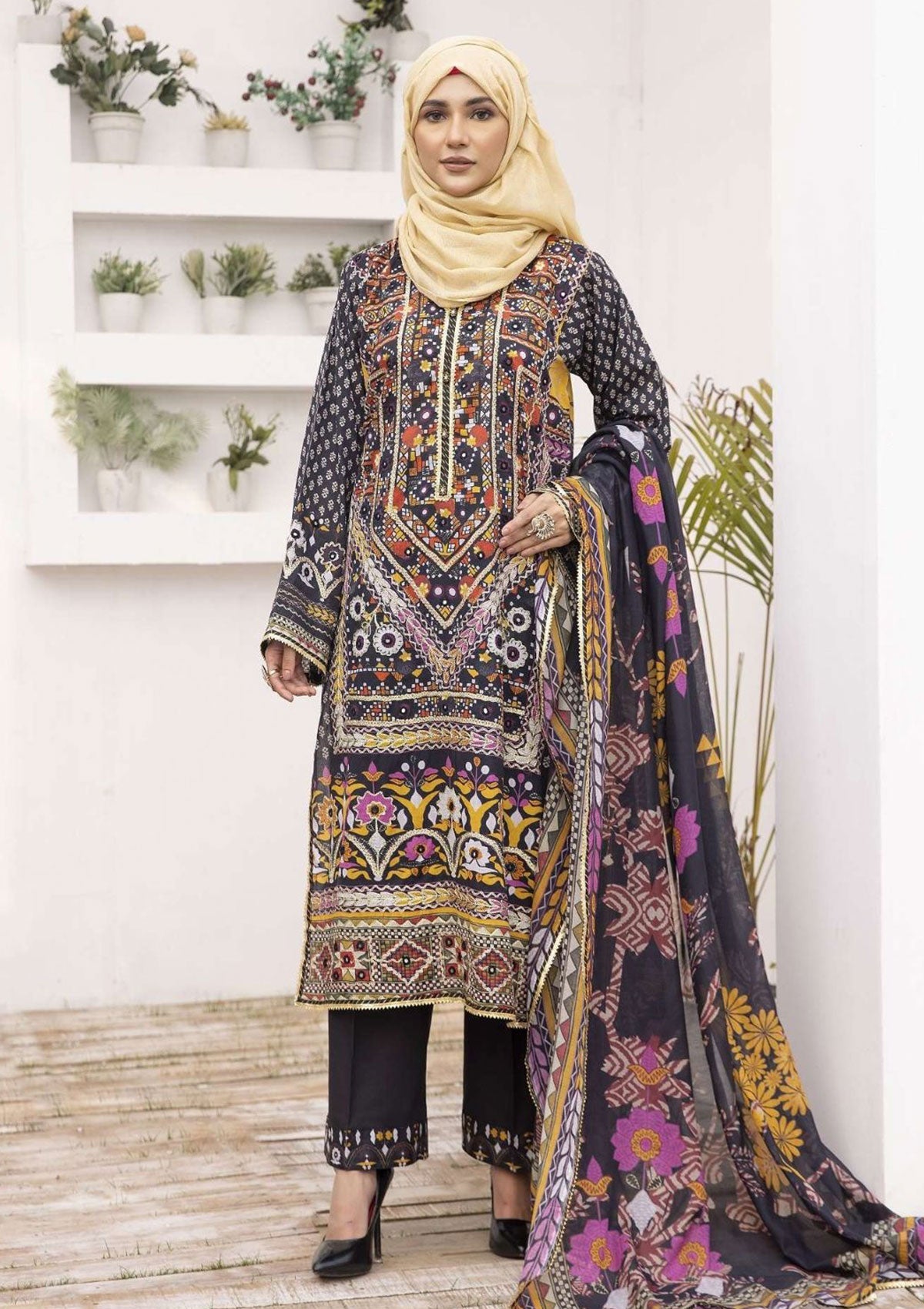 Lawn Collection - Dua - Gul-e-Zarki - Motiya - MLF24#12