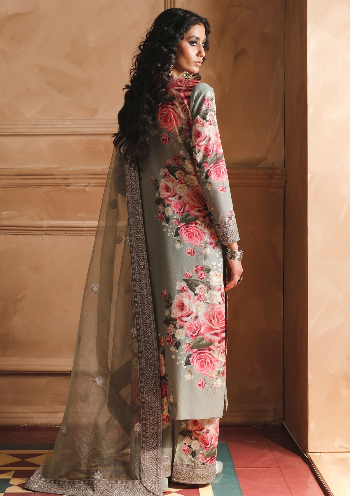 Pret Collection - Humjoli - Luxury Lawn - HMJ#11 - Olive Tree