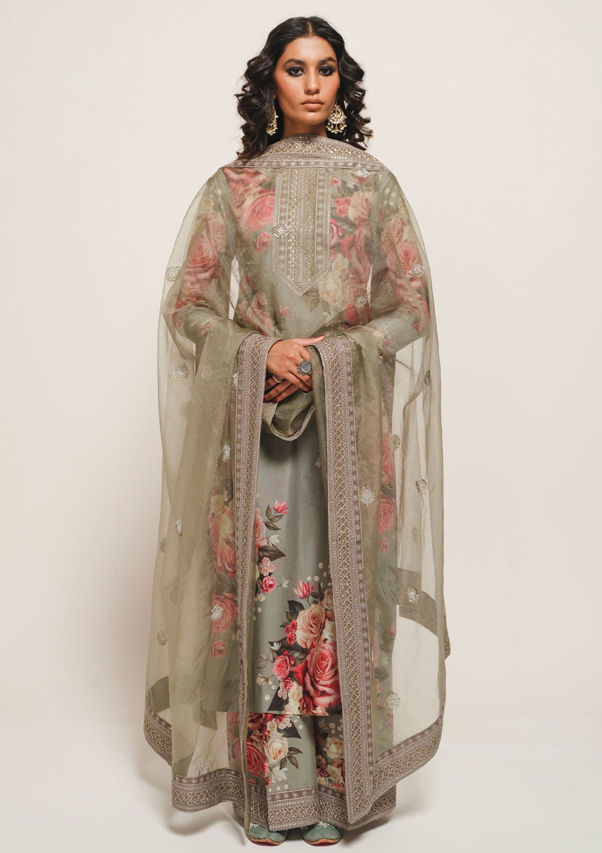 Pret Collection - Humjoli - Luxury Lawn - HMJ#11 - Olive Tree