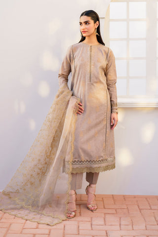 EMBROIDERED JACQUARD LAWN UF-642