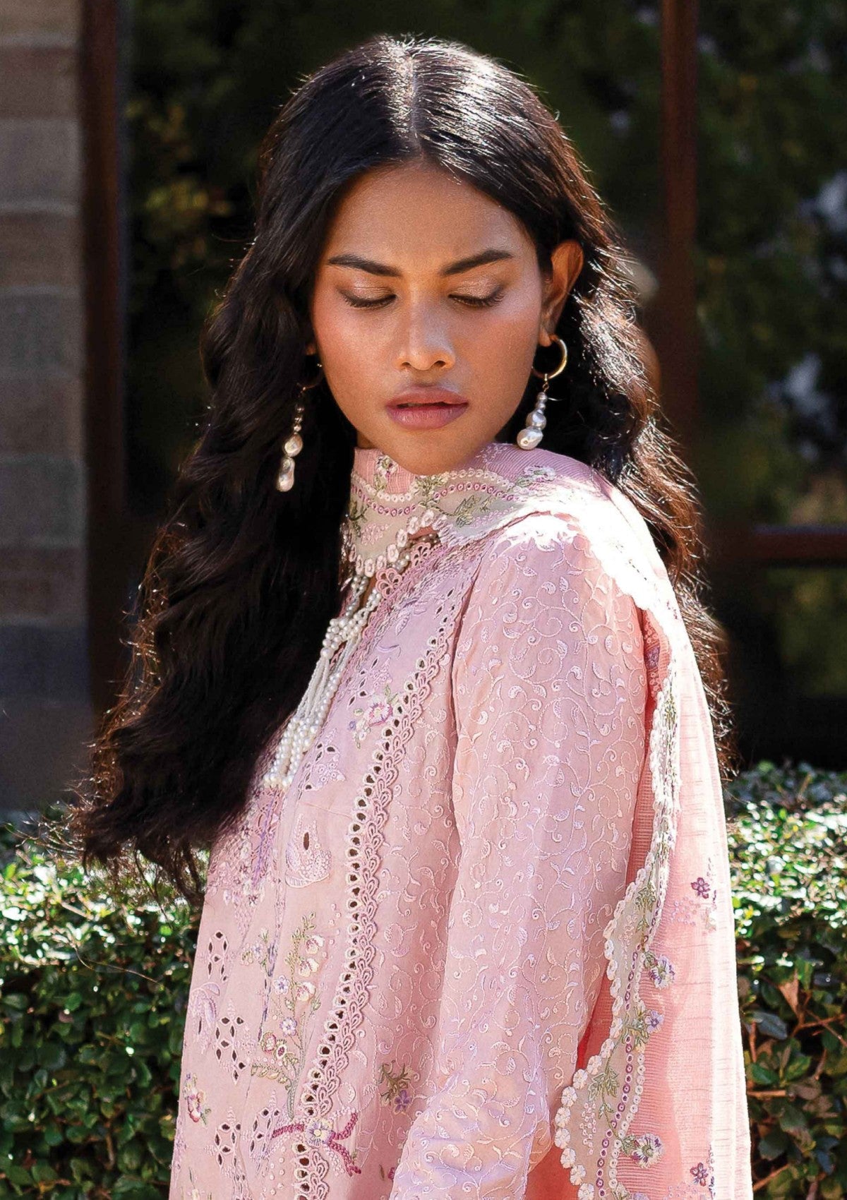qalamkar pink dress Buy Qalamkar HR-04 Leela Pink Maxi Dress Pakistani long Maxi