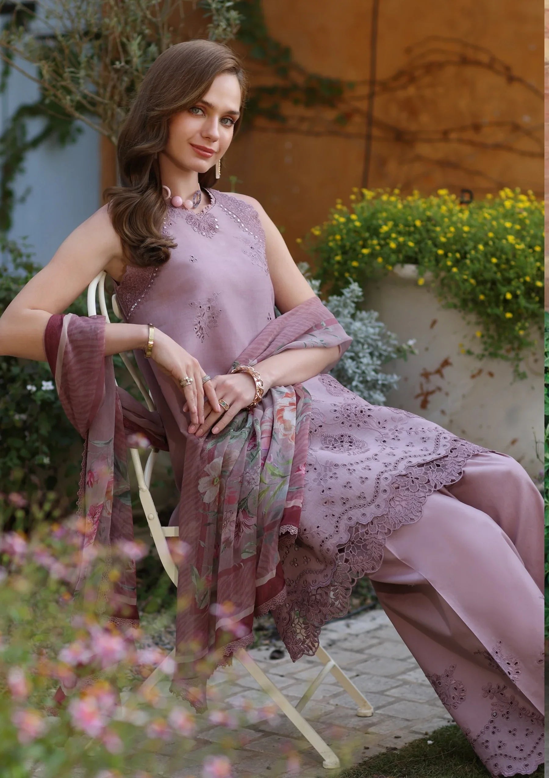 Lawn - Noor by Saadia Asad - Luxe Chikankari - NL25#08 A