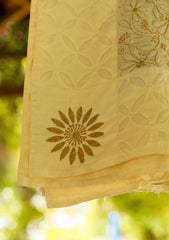 Lawn Chikankari Shawl D - 14 - P Skin