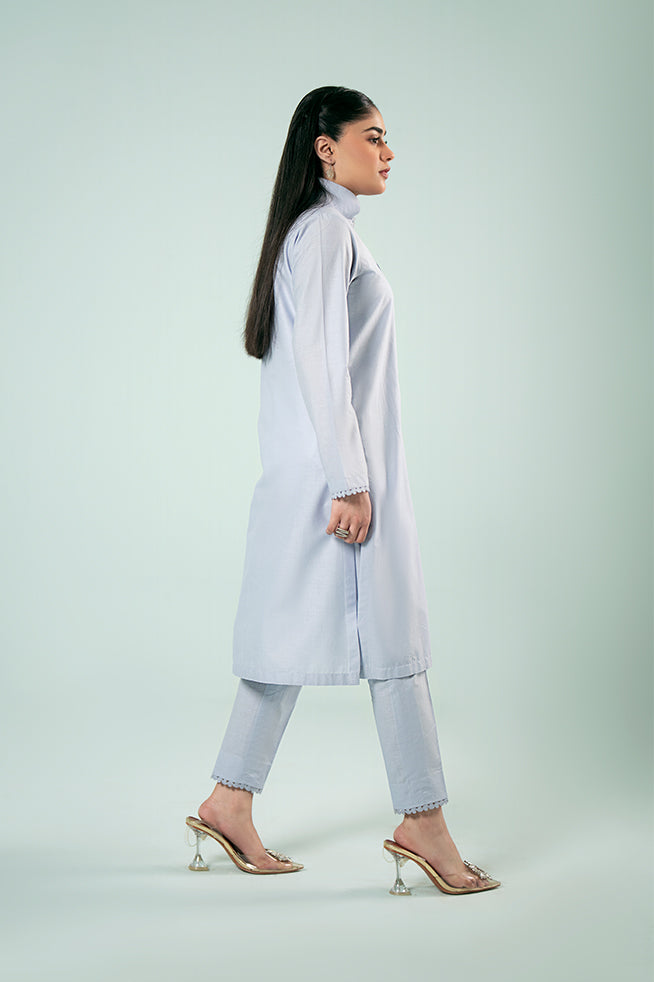 Pret Collection - Fozia Khalid - Basics Vol 3 - Lilac Pleated Co-ord Set