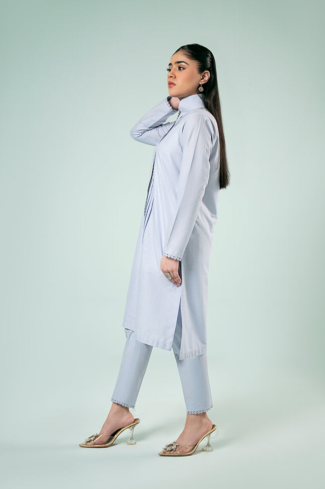 Pret Collection - Fozia Khalid - Basics Vol 3 - Lilac Pleated Co-ord Set