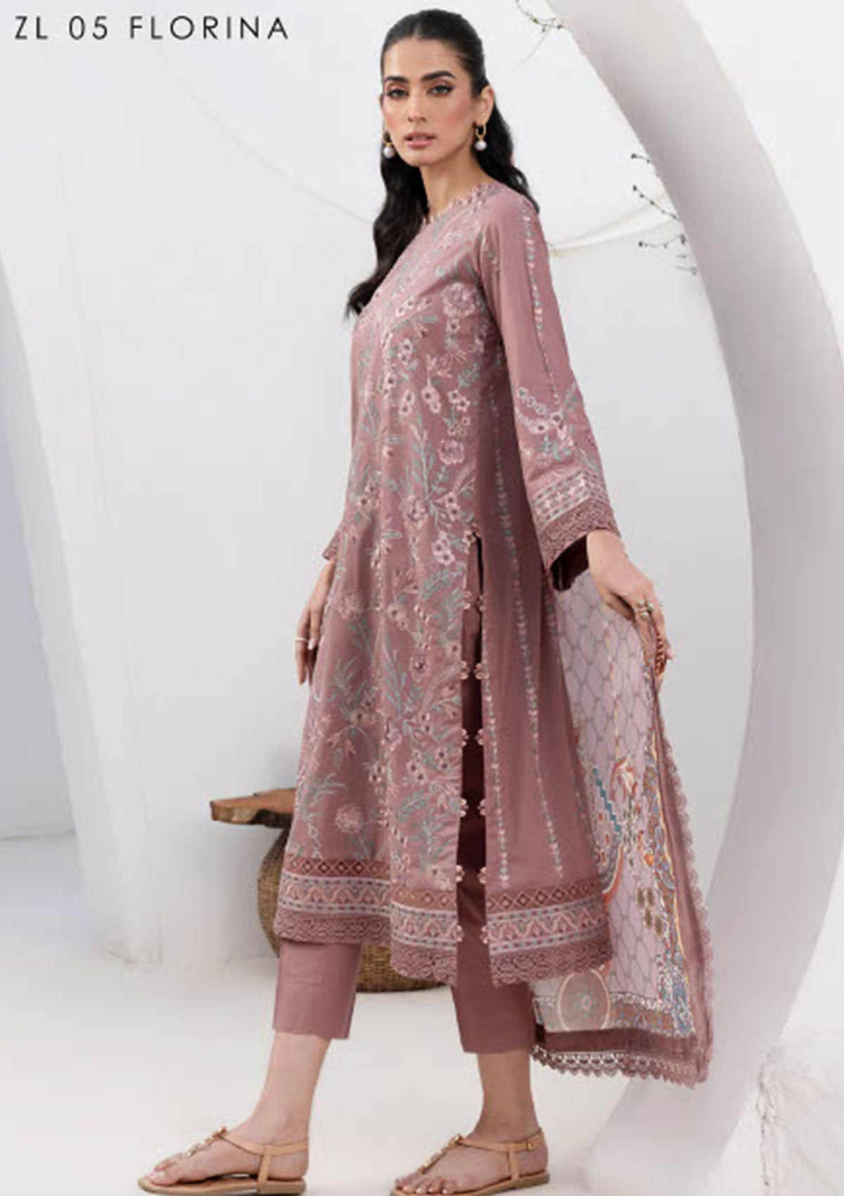 Lawn Collection - Zarif - Eid Lawn - ZEL24#05 - FLORINA