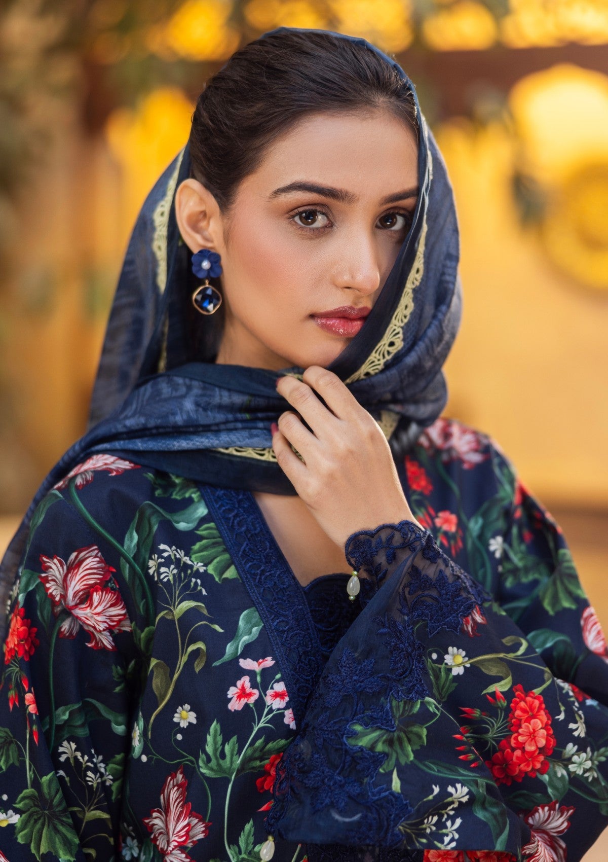 Lawn - Rubaaiyat - Print Melody 25 - RPM#13 - Denim Blue