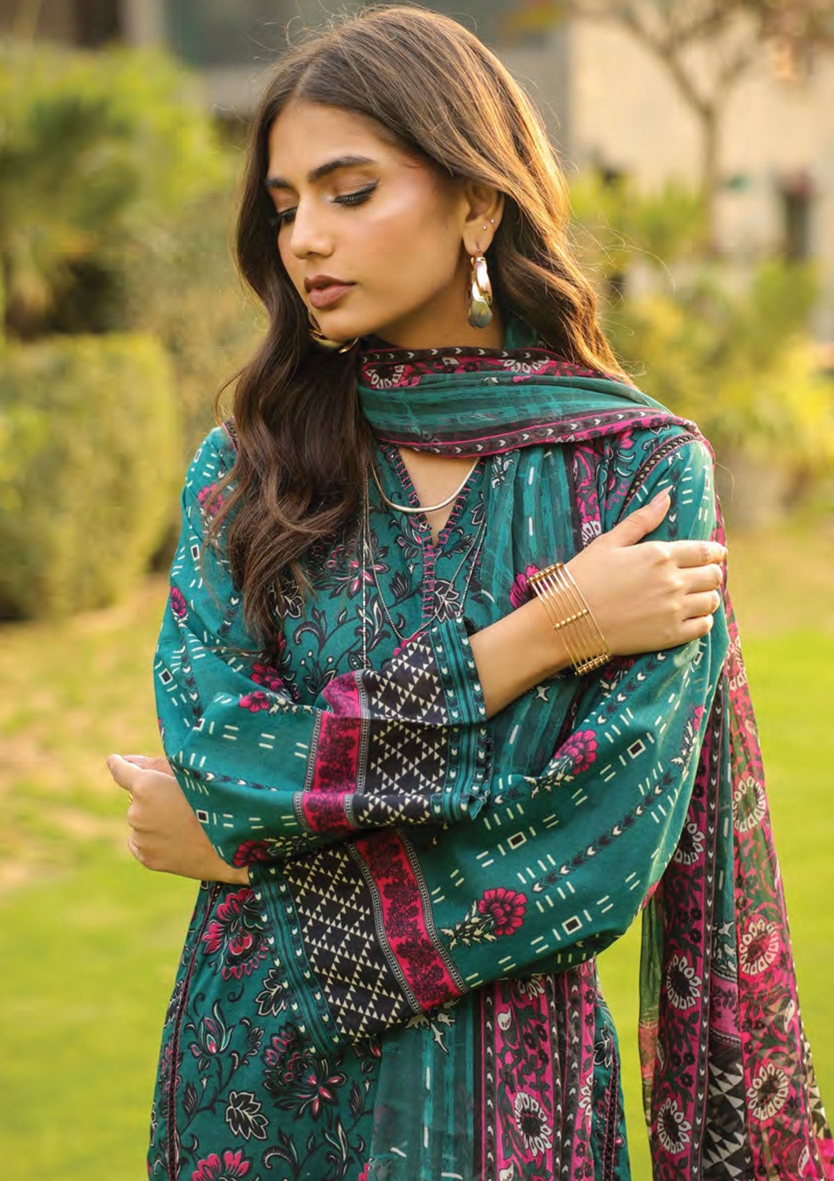 Lawn Collection - Lakhany - Komal Prints - LG-AM-0088-A