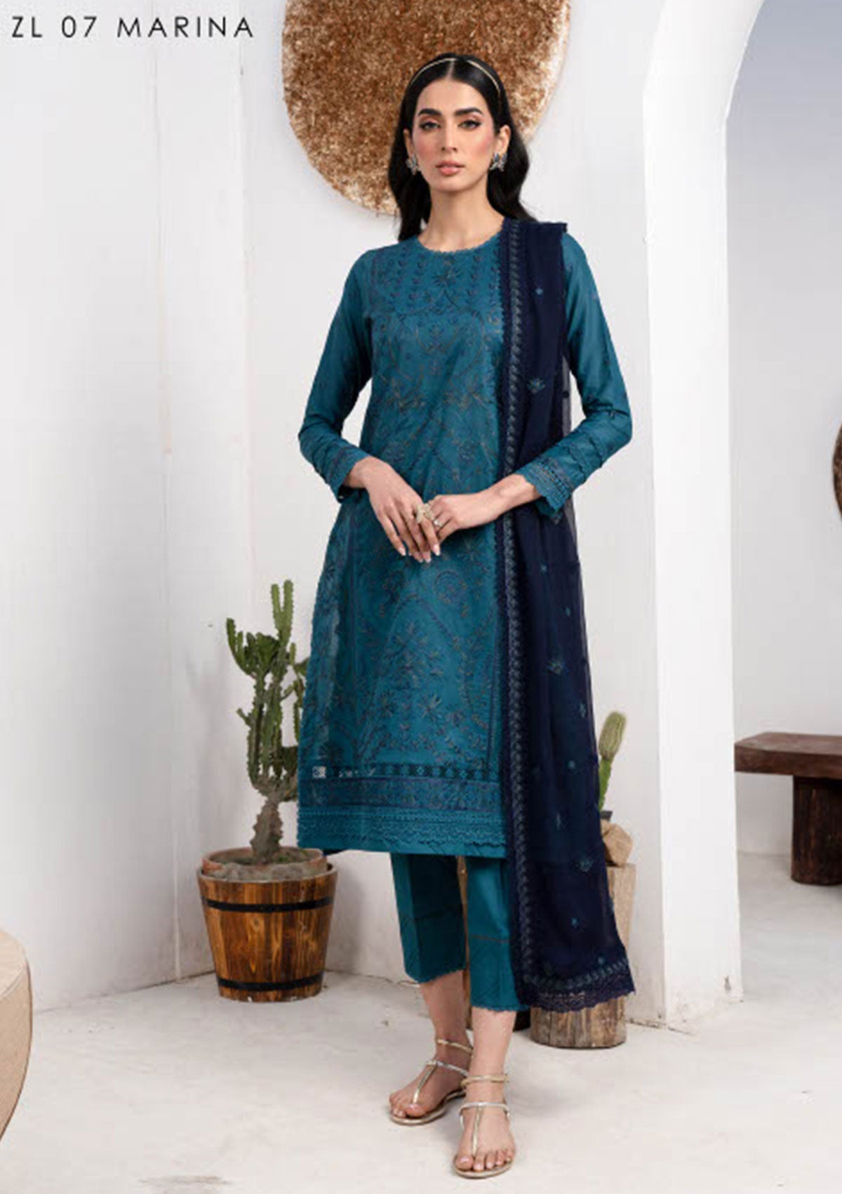 Lawn Collection - Zarif - Eid Lawn - ZEL24#07 - MARINA