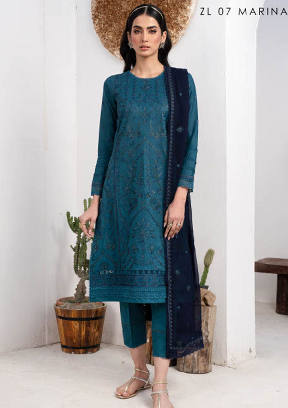 Lawn Collection - Zarif - Eid Lawn - ZEL24#07 - MARINA