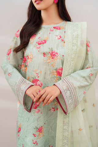 EMBROIDERED PRINTED LAWN UF-628