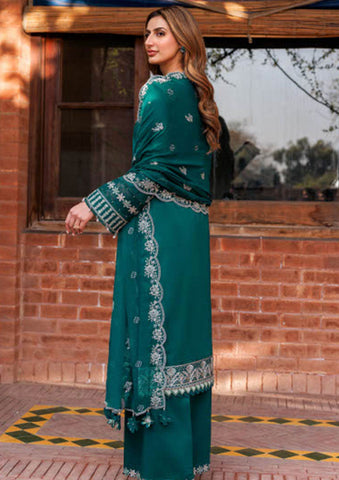 Lawn Collection - Farasha - Kaavish - FK24#08 - TEAL GARLAND