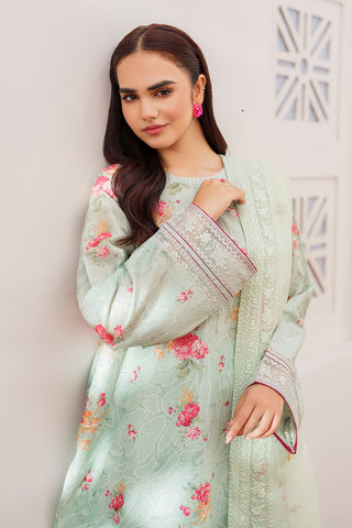 EMBROIDERED PRINTED LAWN UF-628