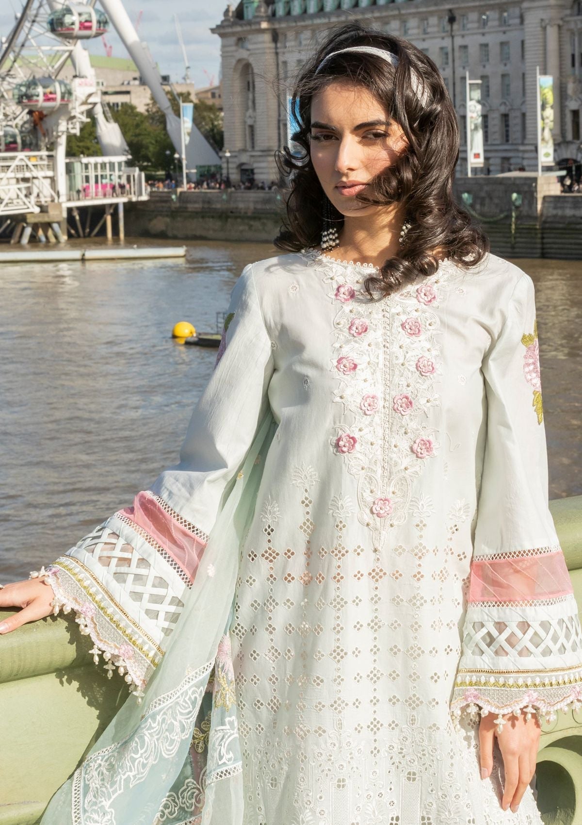 Lawn Collection - Meem - Eid - Luxury 24 - MD#09 - LIGHT BLUE