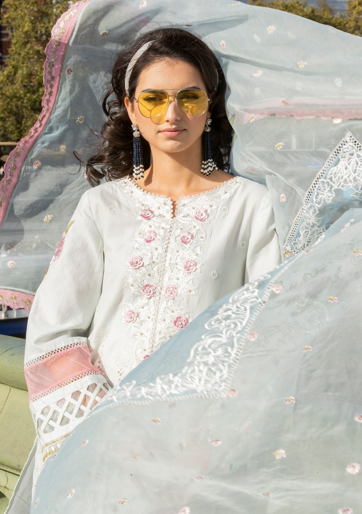 Lawn Collection - Meem - Eid - Luxury 24 - MD#09 - LIGHT BLUE