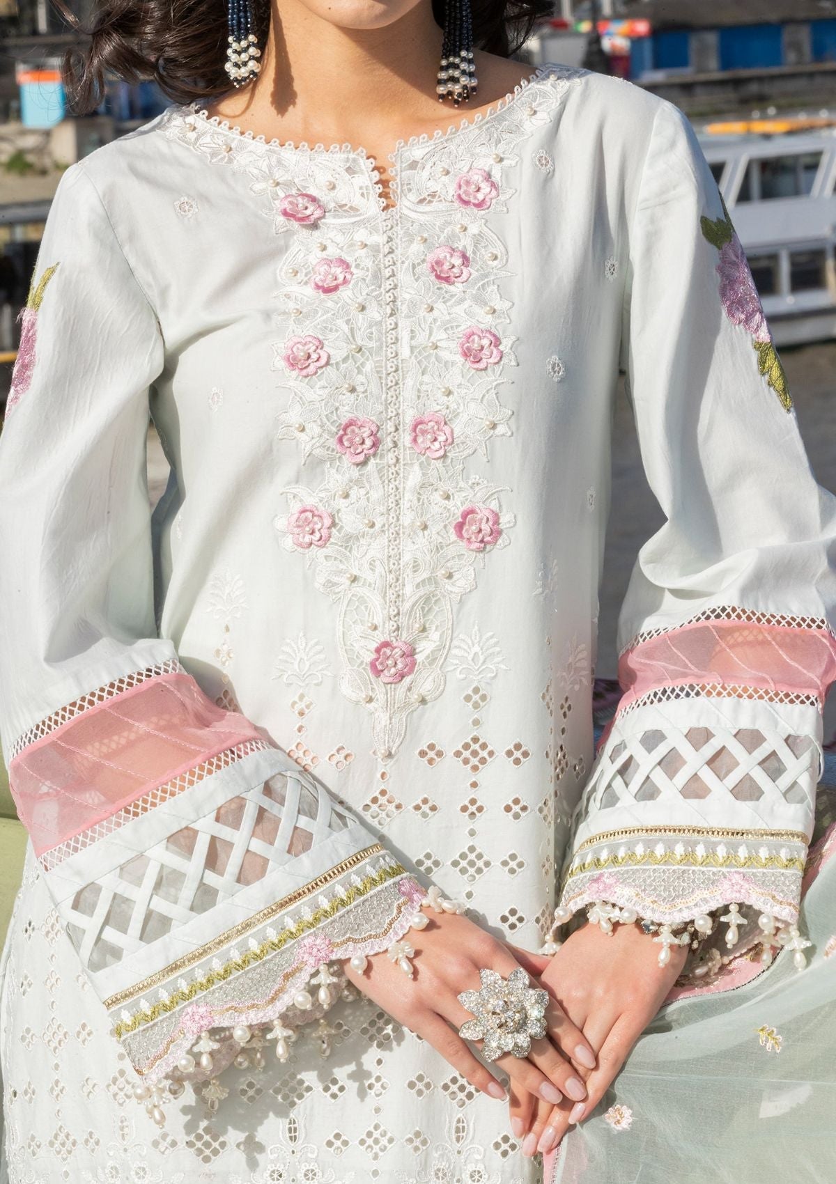 Lawn Collection - Meem - Eid - Luxury 24 - MD#09 - LIGHT BLUE