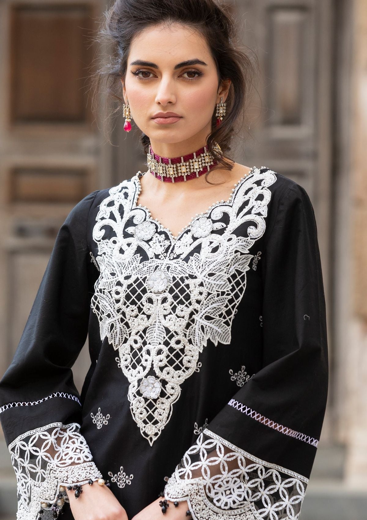 Lawn Collection - Meem - Eid - Luxury 24 - MD#01 - BLACK