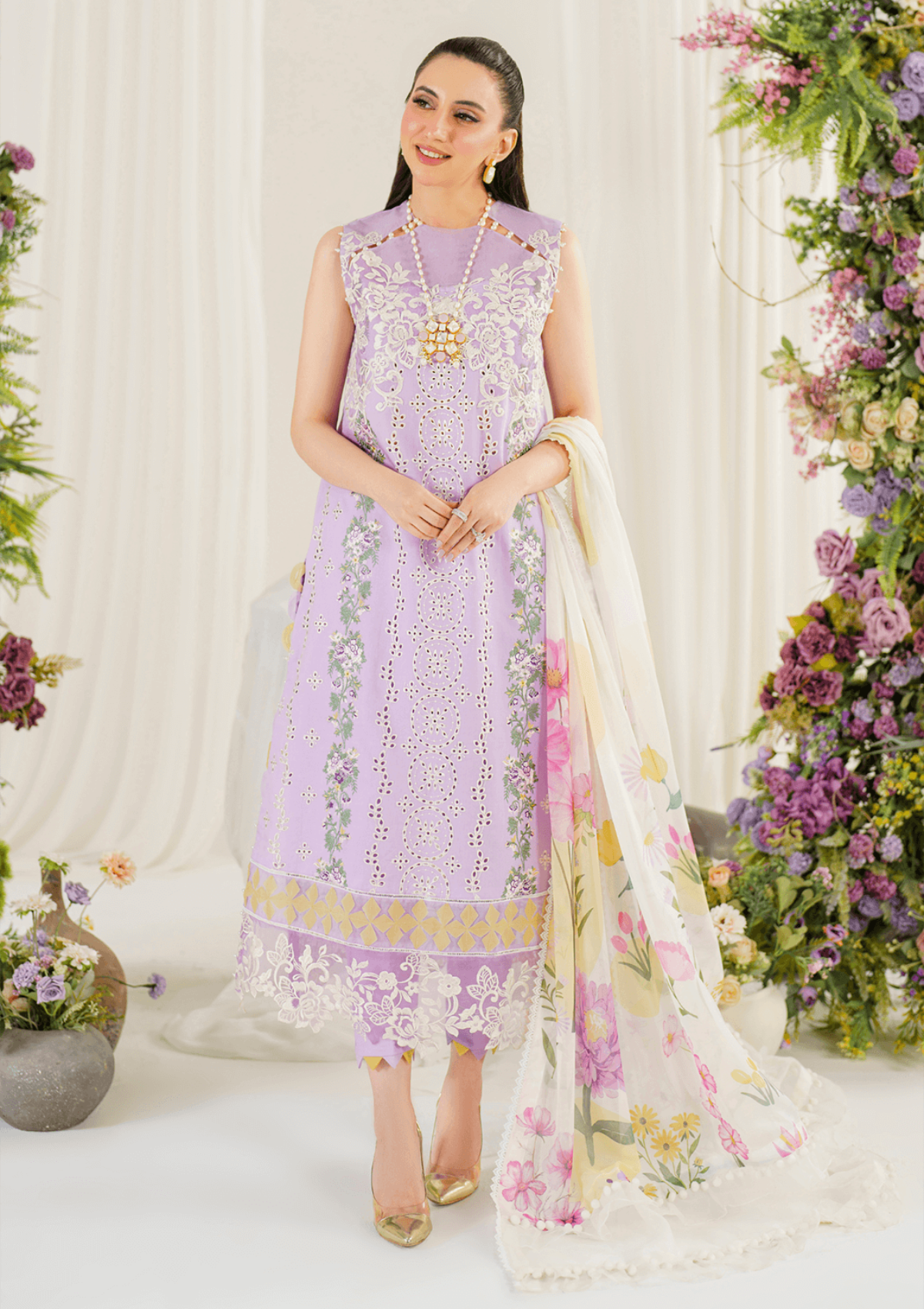 Lawn Collection - Asifa & Nabeel - Pretty In Pink -  AP24#08 - Baby’s Breath