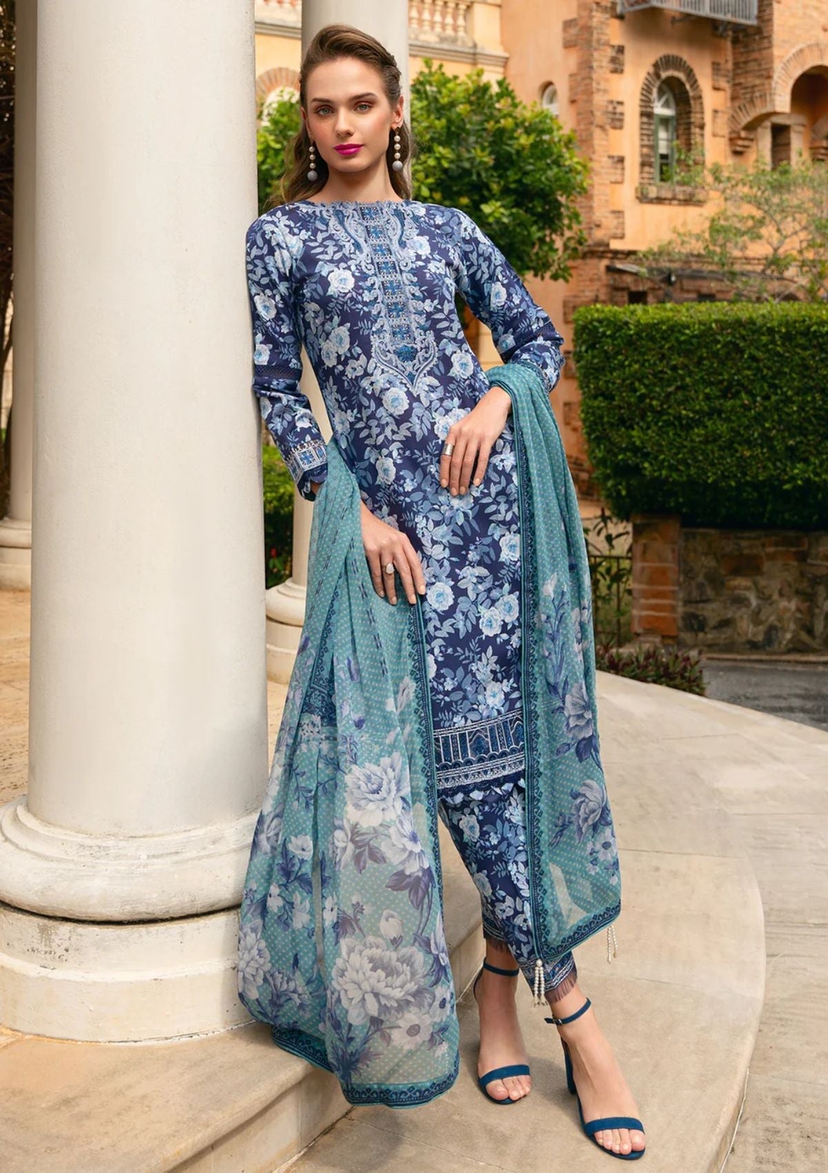 Lawn Collection - Gulaal - The Enchanted Garden - EG24#07 - OLVERA