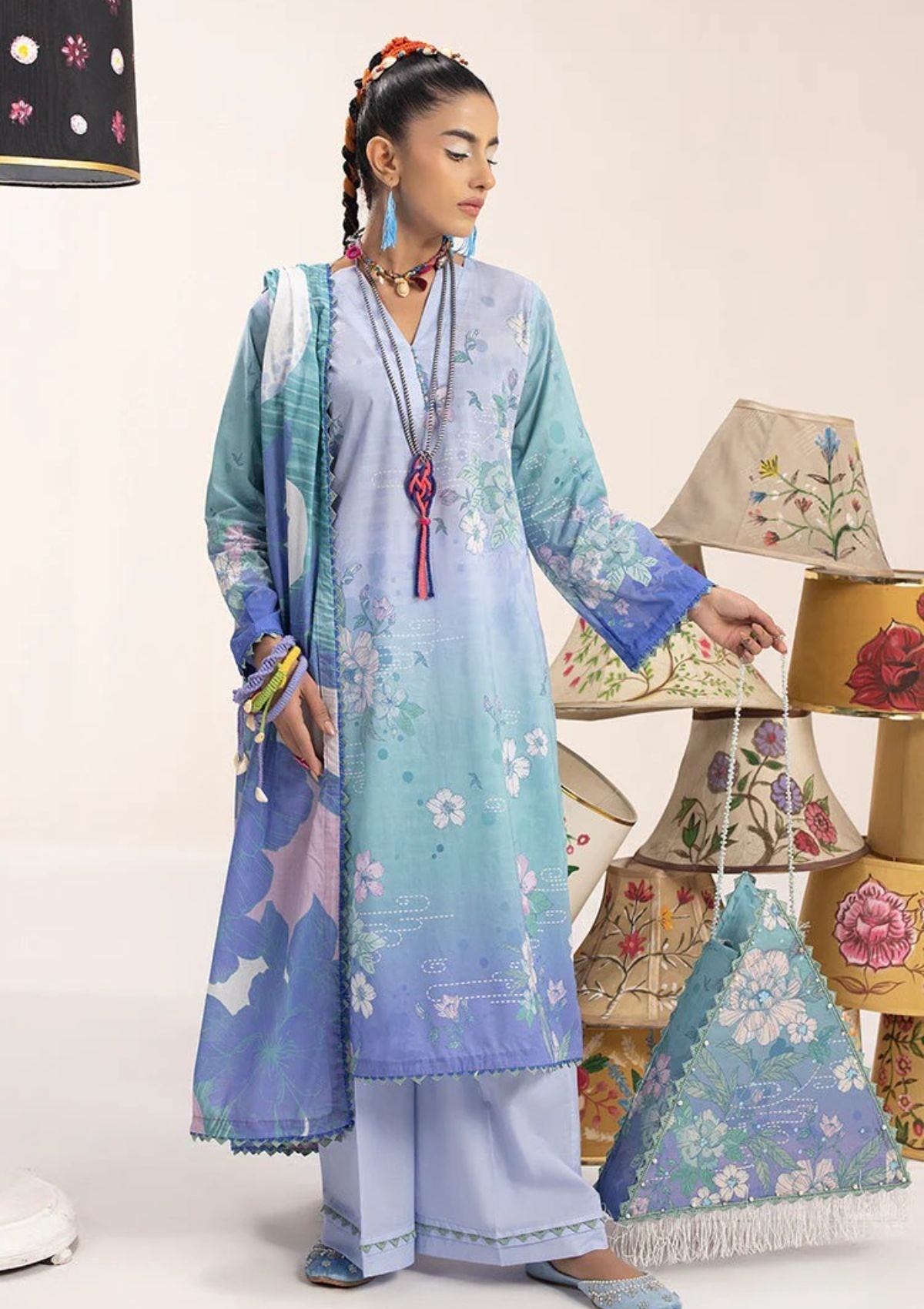 Lawn Collection - Ellena - Digital Printed - 3 Pcs - EAS-L3-02-13