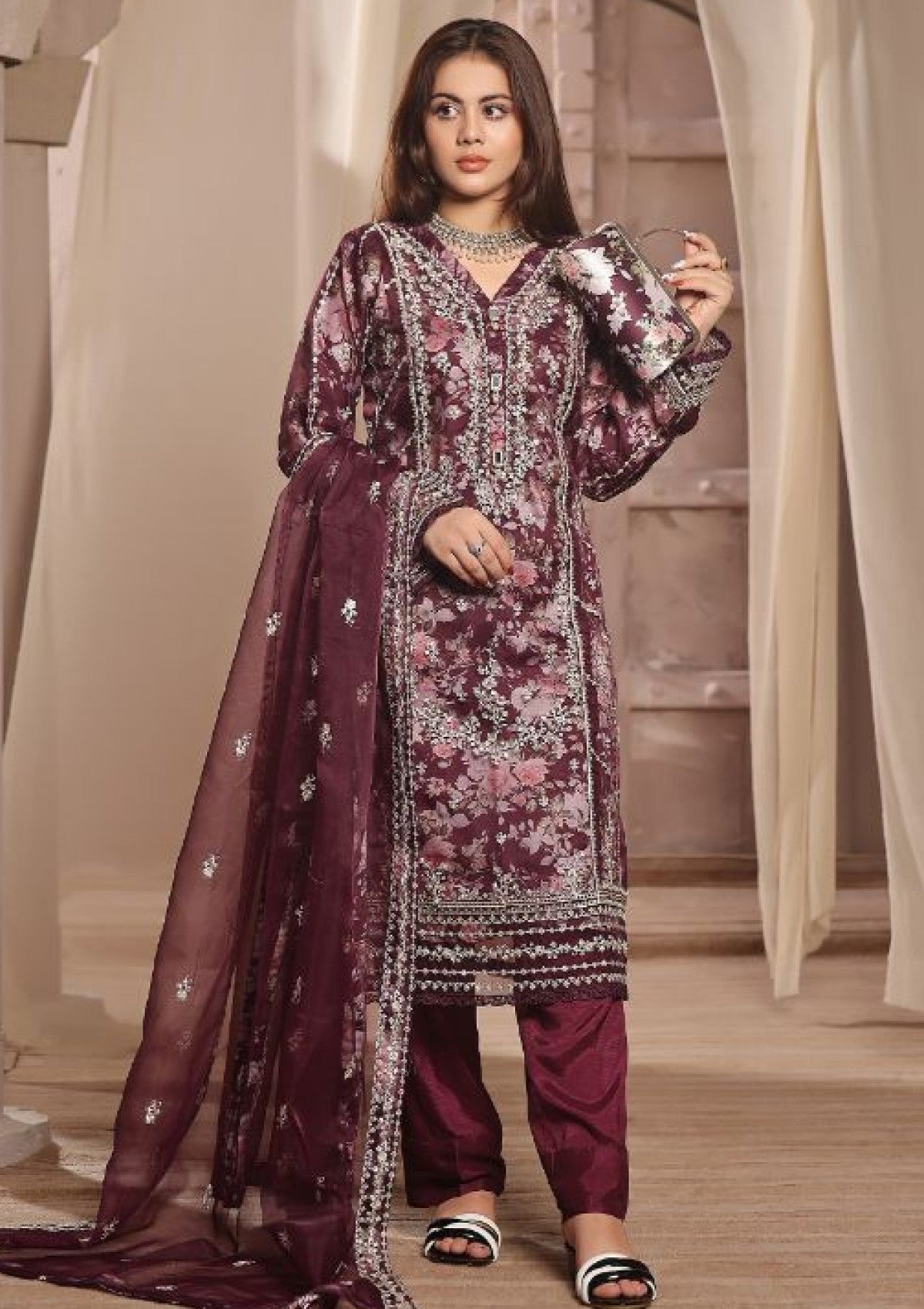 Formal Collection - Dressline - Hania 24 - Maroon