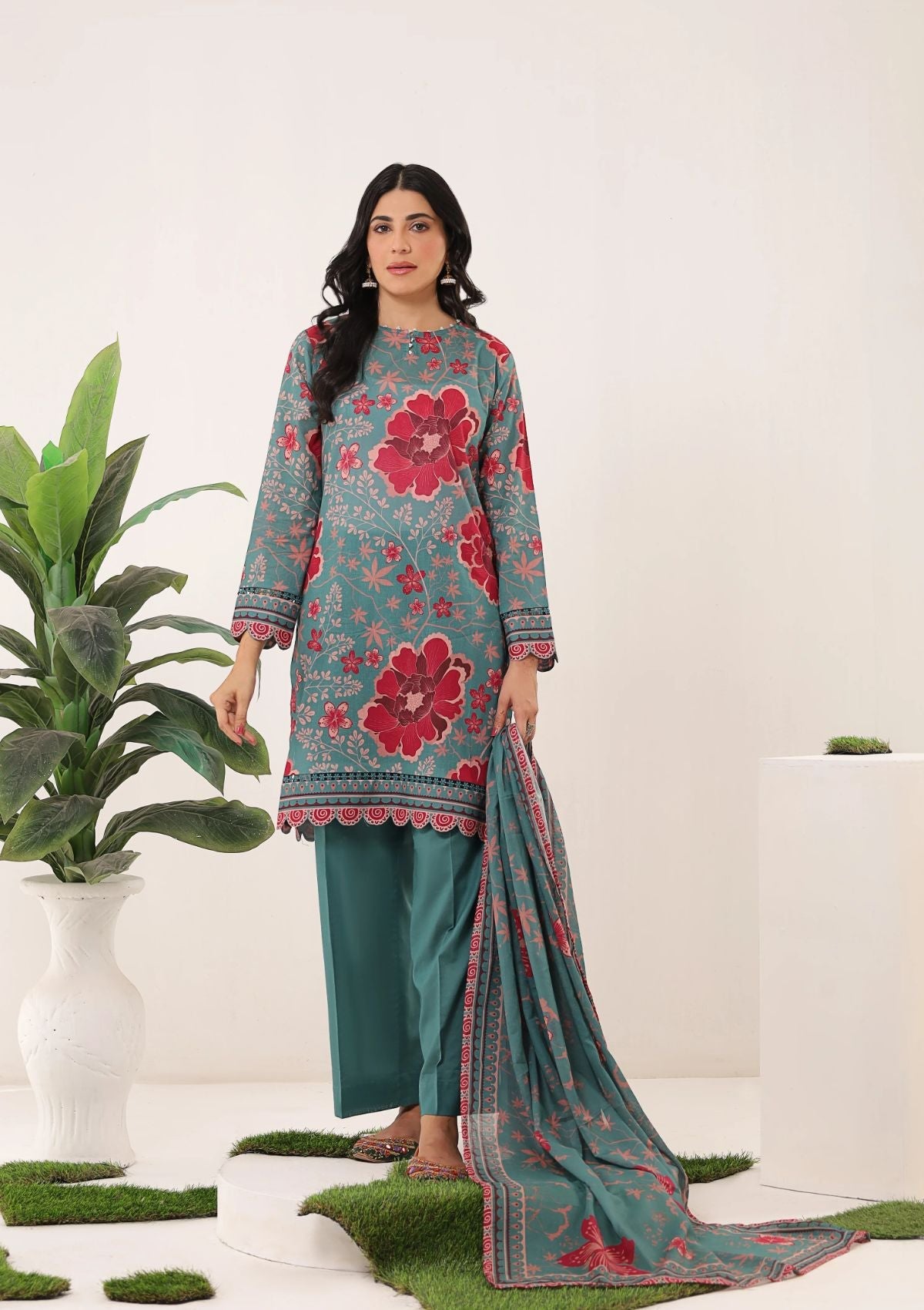 Lawn Collection - Keysha - Summer Bloom - Vol 04 - KS-SS-24-35