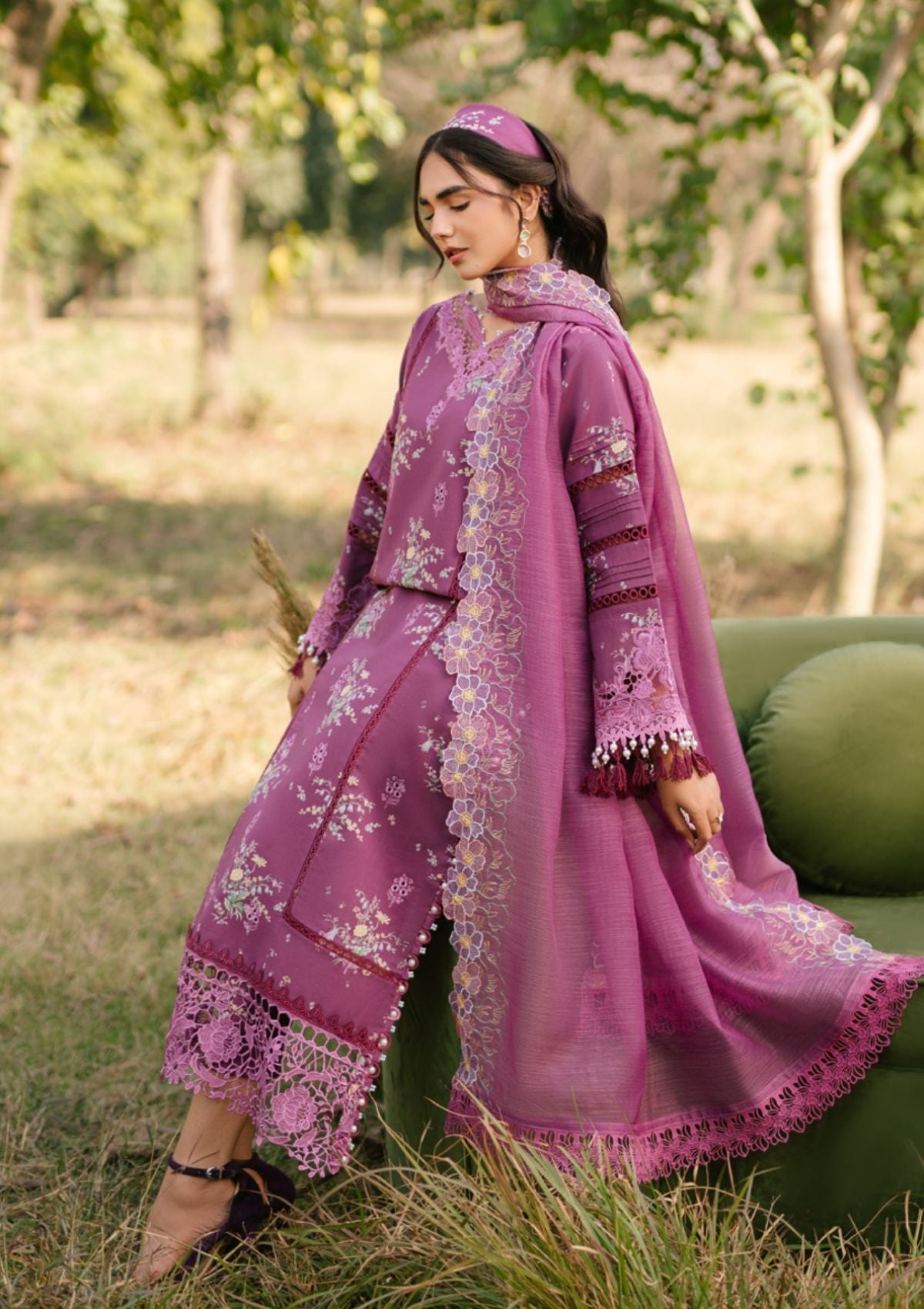 Lawn - Parishay - Ivy Bloom Printkari - D#13