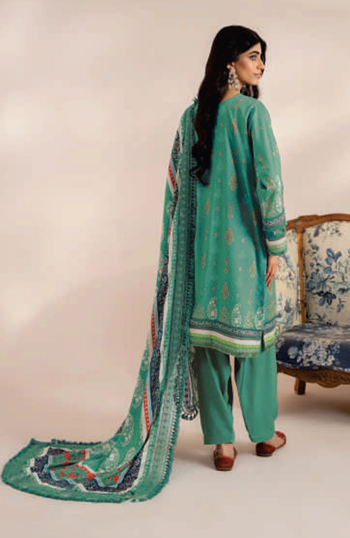 Mausummery Digital Printed Linen Unstitched 3 Piece Suit