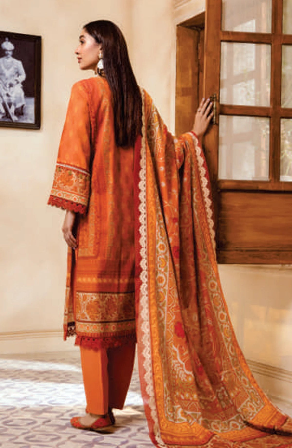 Mausummery Digital Printed Linen Unstitched 3 Piece Suit