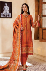 Mausummery Digital Printed Linen Unstitched 3 Piece Suit