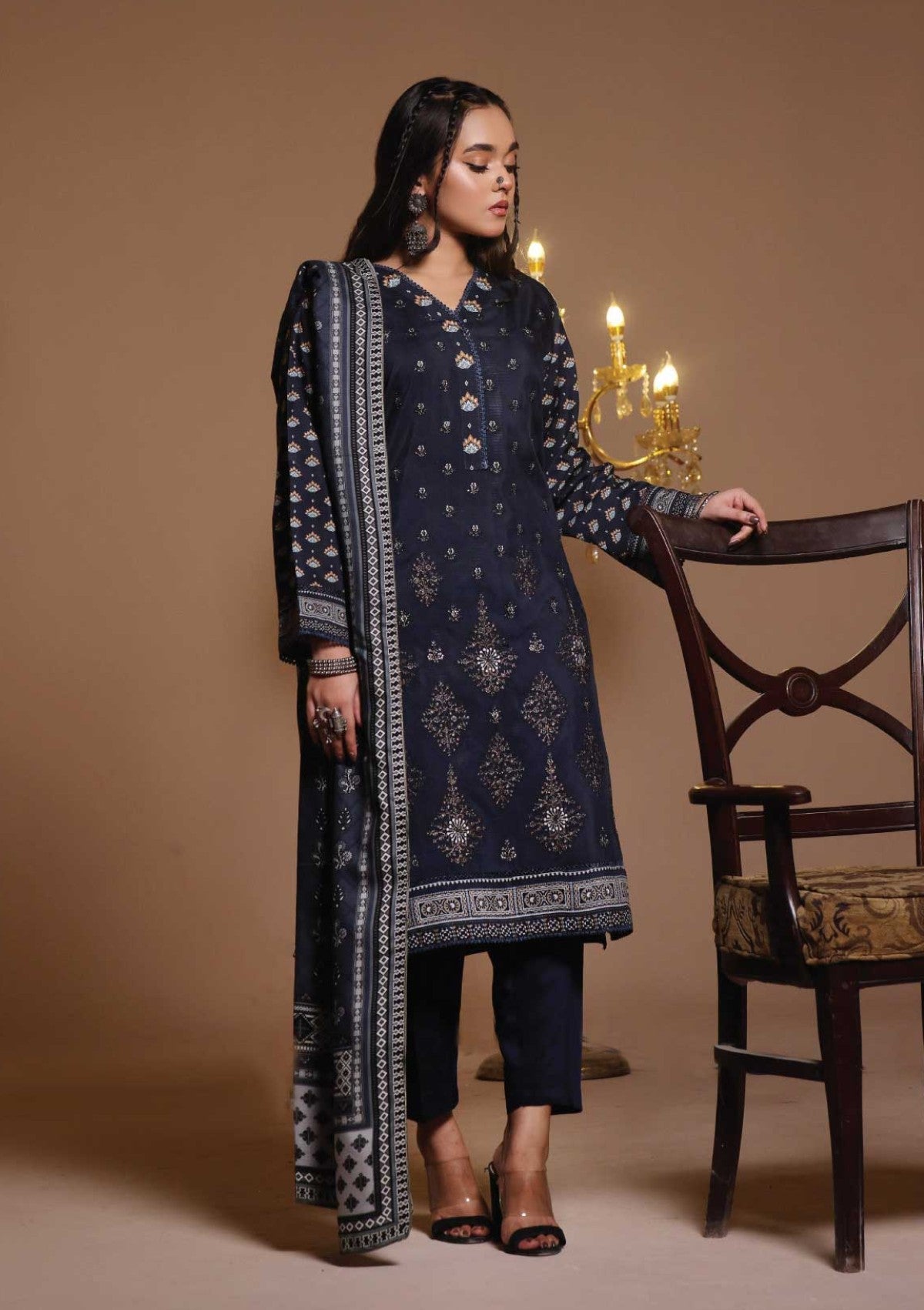 Winter Collection - Dressline - Nashwa - DN24#851 - Blue