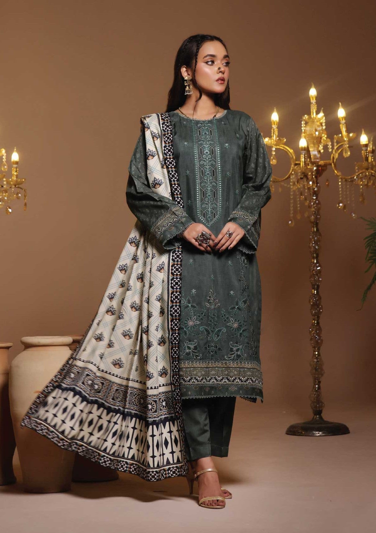 Winter Collection - Dressline - Nashwa - DN24#851 - Green