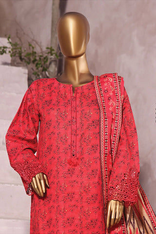 Sadabahar Print & Embroidered Khaddar Cutwork Pret Coll'23 D-09